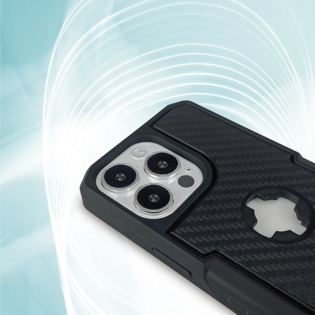iPhone 13 Pro Max X-Guard Case Carbon Fibre + Infinity Mount