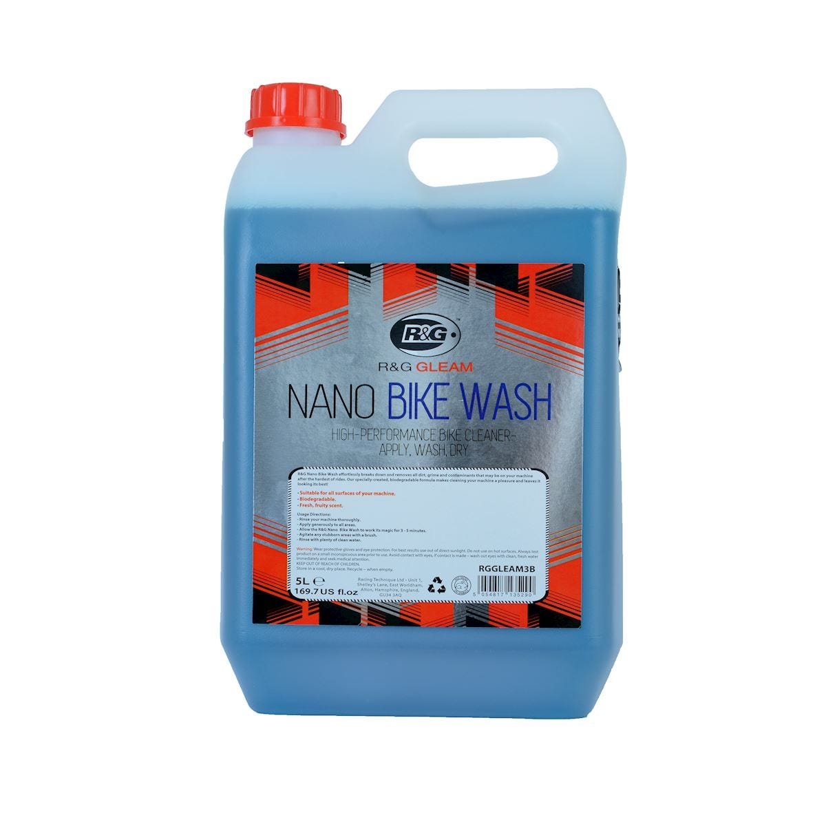 R&G GLEAM NANO BIKE WASH (5 litres)