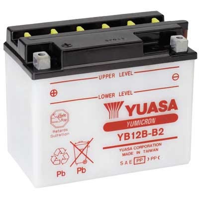 YUASA 12 VOLT YUMICRON BATTERY YB12B-B2