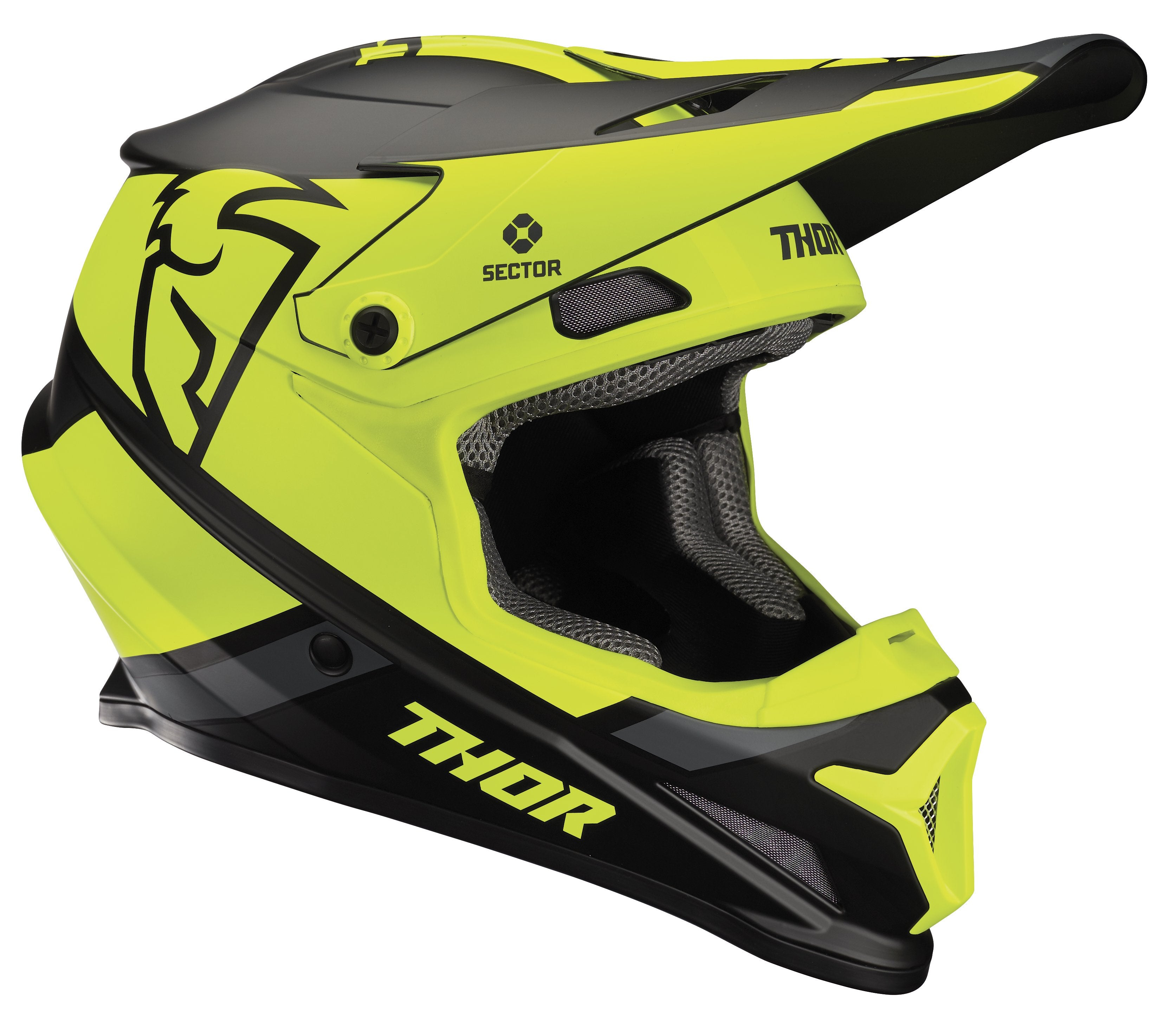 Helmet Sector Split Black/Acid – XS 0110-6222