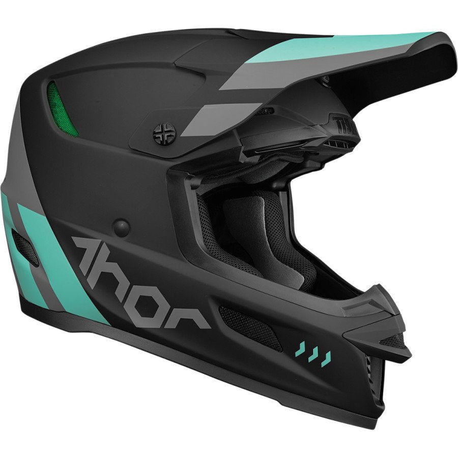 Helmet Reflex ECE Cube Black/Mint – 2XL 0110-7484