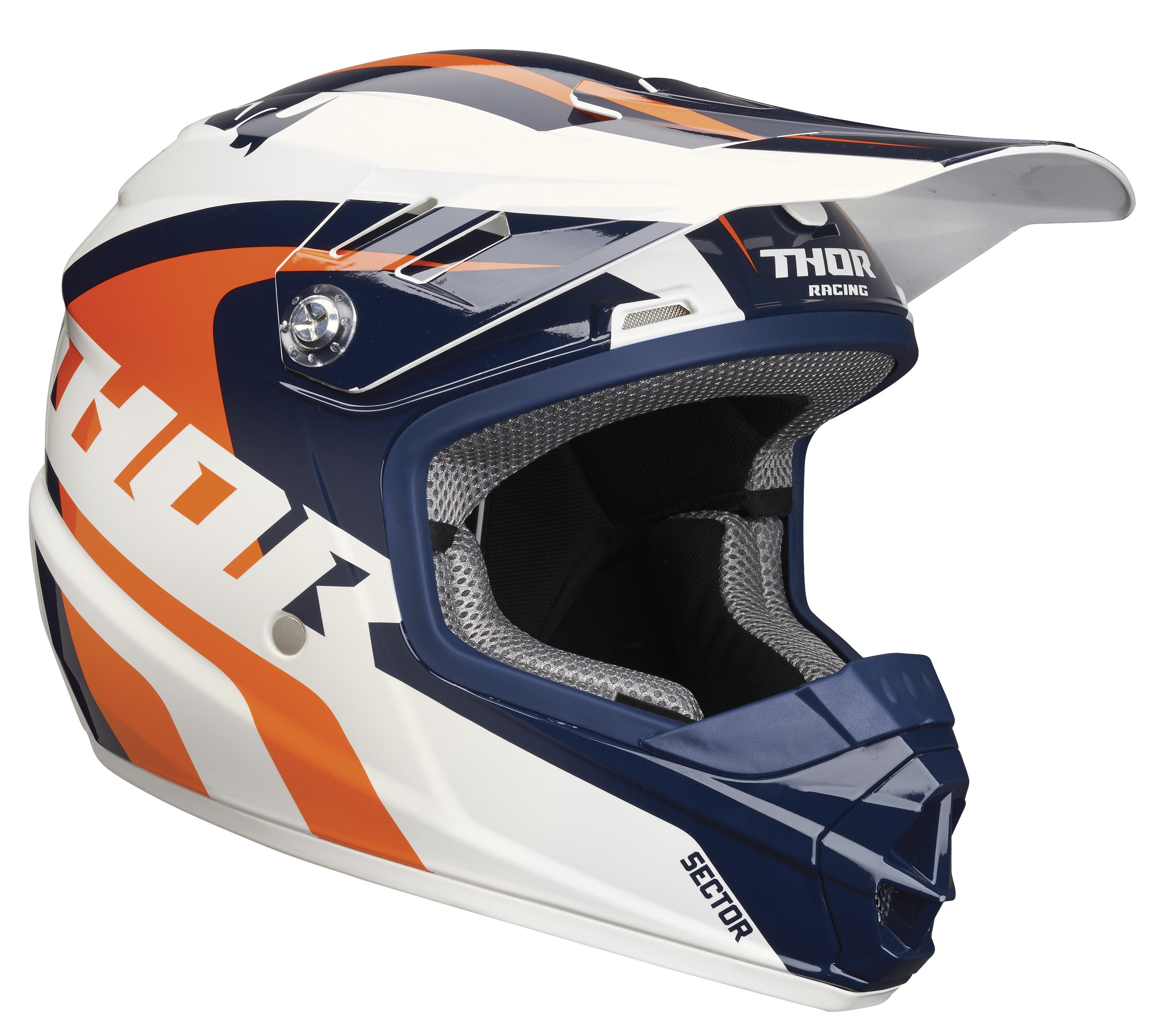 Helmet Yth Sector Blue/Org – S 0111-1090