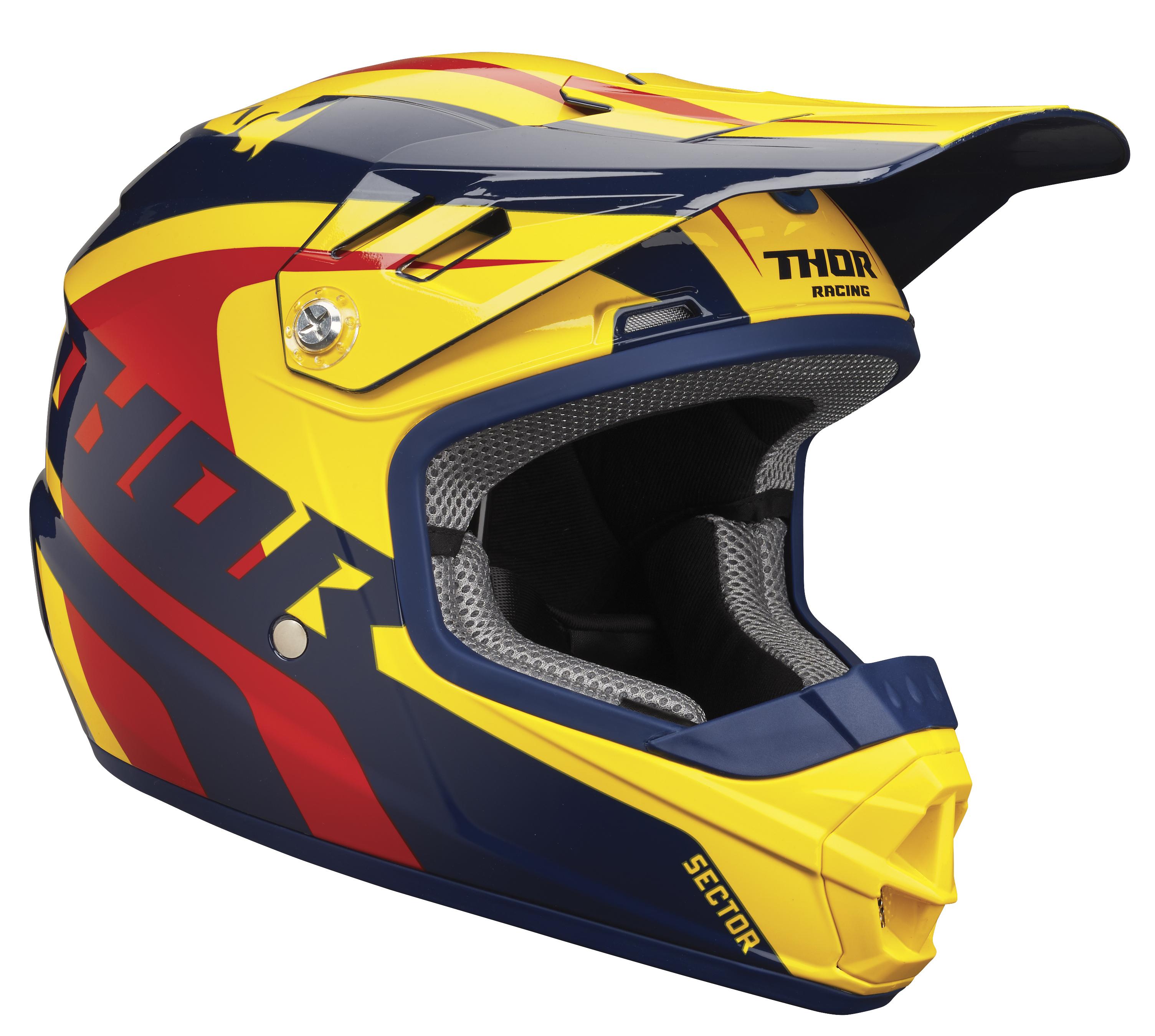 Helmet Yth Sector Navy/Yell – S 0111-1093