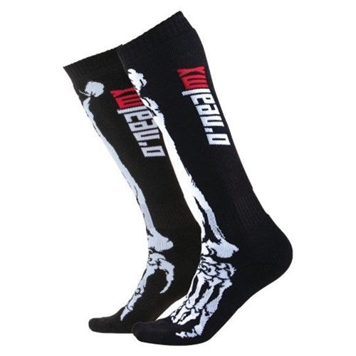 ONEAL 25 PRO MX YOUTH SOCKS - XRAY BLK/WHT