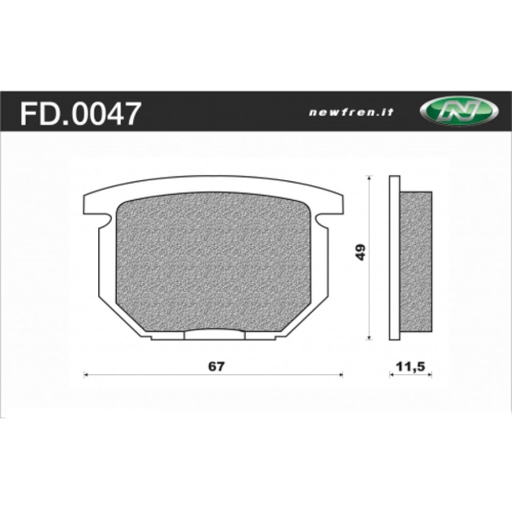 Newfren Brake Pads - Sintered Road Touring