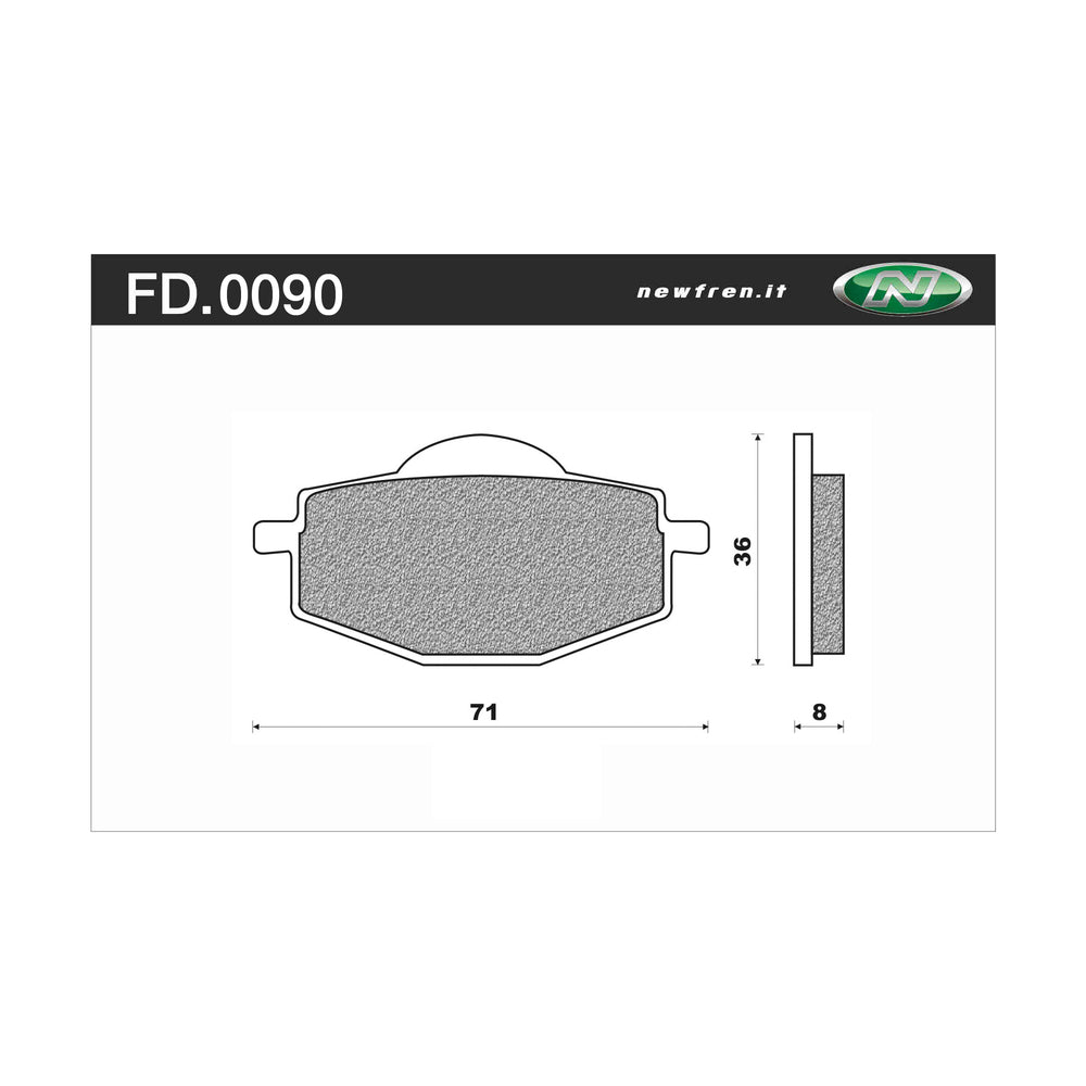 Newfren Brake Pads - Off Road Dirt Organic