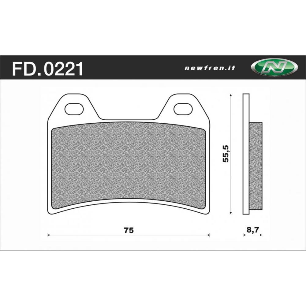 Newfren Brake Pads - Road TT Pro Sintered