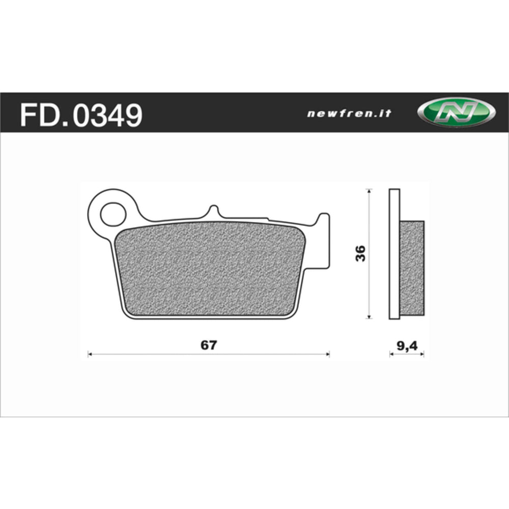 Newfren Brake Pads - Off Road Dirt Organic