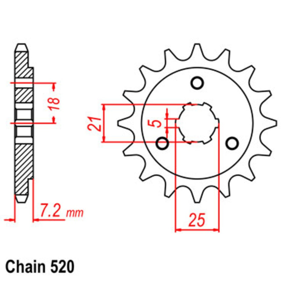 15TSuzuki Front Sprocket (437)