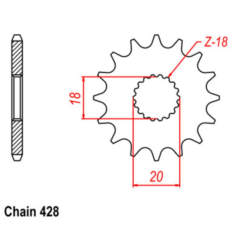 13T Suzuki Front Sprocket (426)