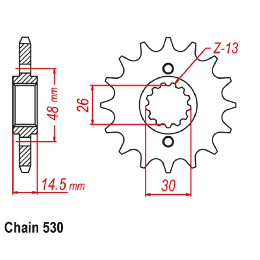 16T Honda Front Sprocket (339)