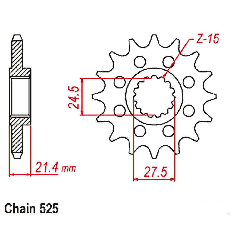 15T Aprilia Shiver/Dorsoduro Front Spkt (709)