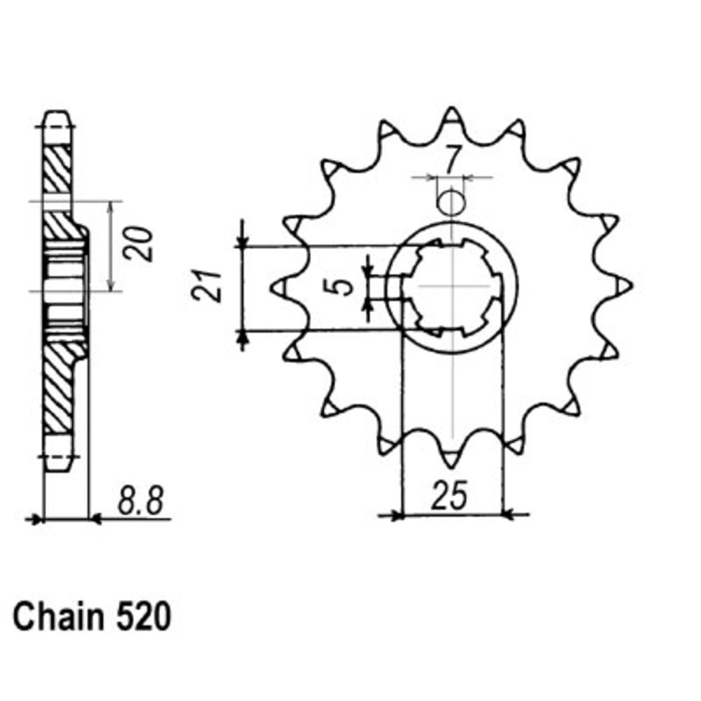 13T Husqvarna Front Sprocket (507)