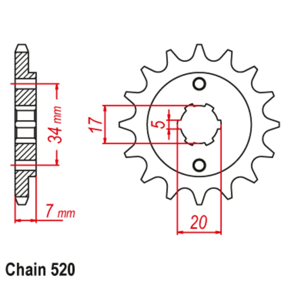 10T Honda Front Sprocket (1327)