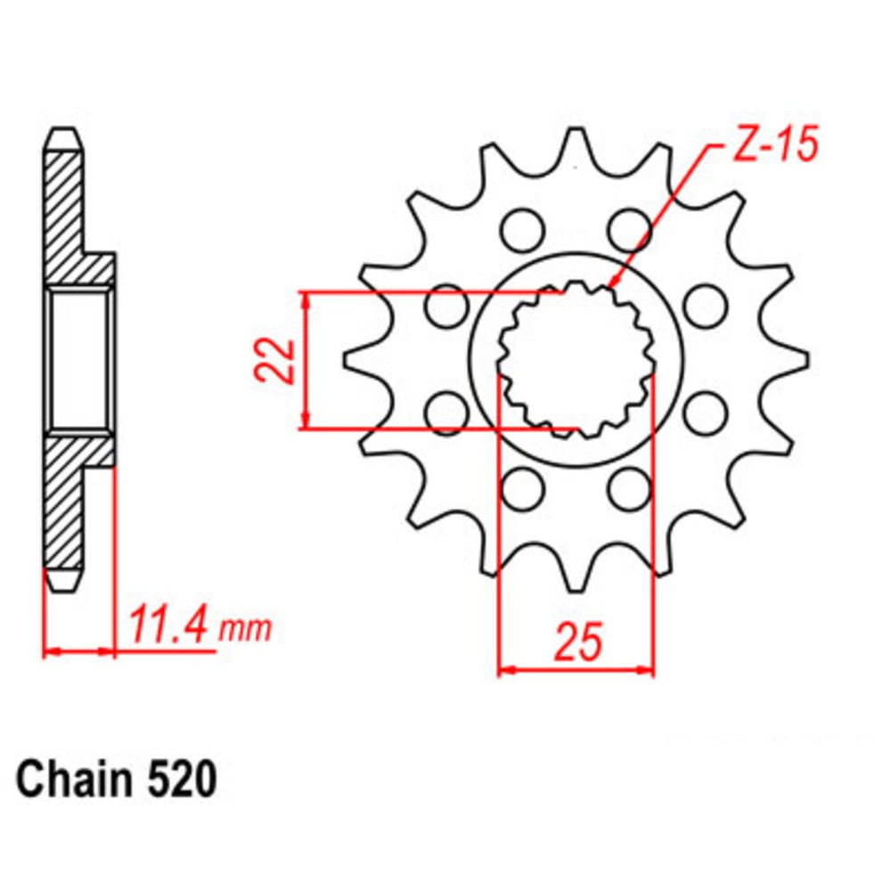 17T KTM Front Sprocket (1902)
