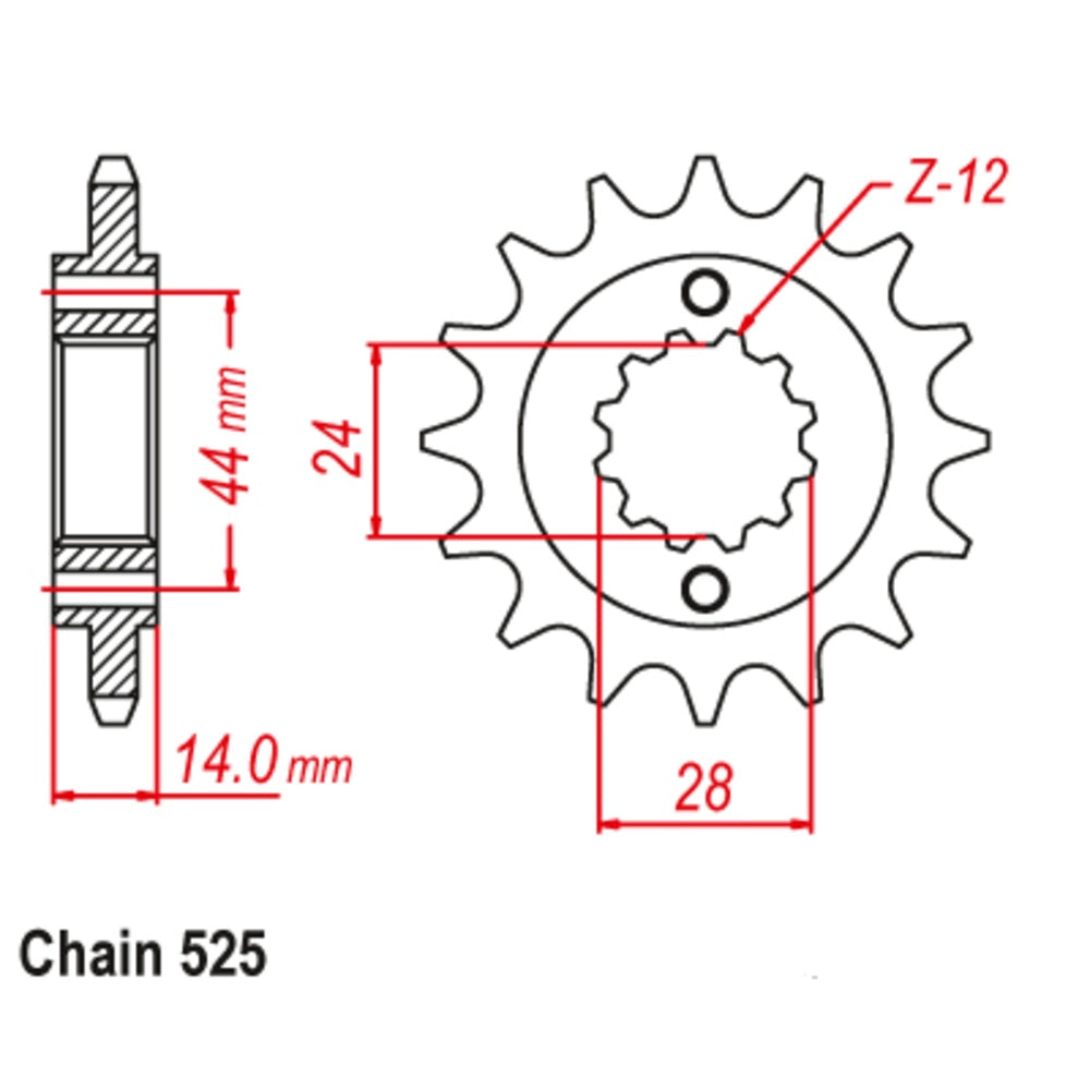 16T Honda Front Sprocket (1372)