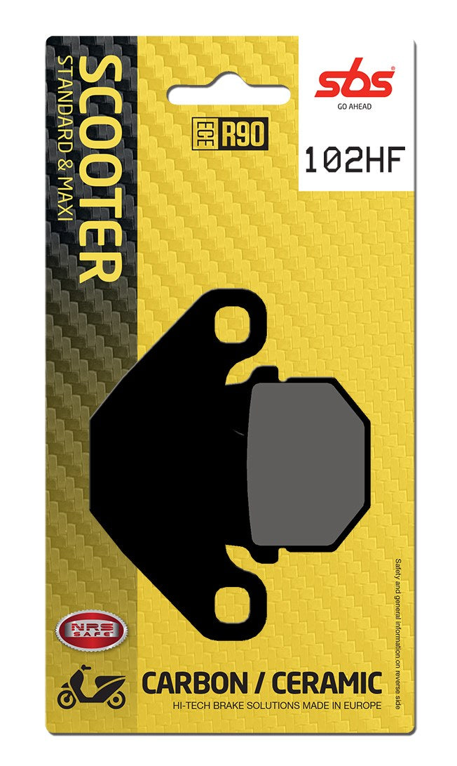 SBS FRICTION - Ceramic Front / Rear Scooter Brake Pads (SBS 548) - 102HF-