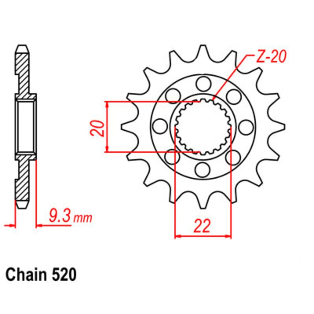 13T Supersprox Stealth Front Spkt (1446/250)