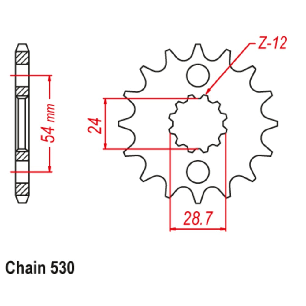 18T Front Stealth Sprocket ZX750/900 (517)