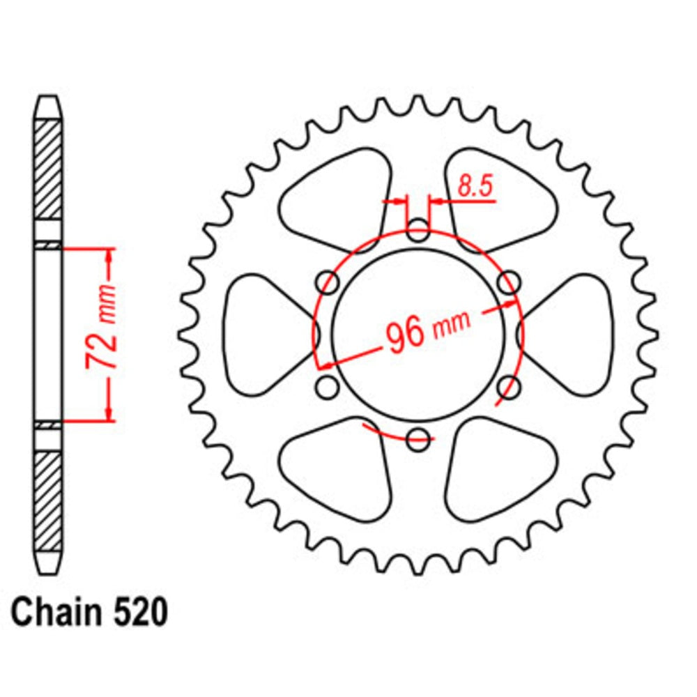 42T Suzuki Rear Sprocket (820)