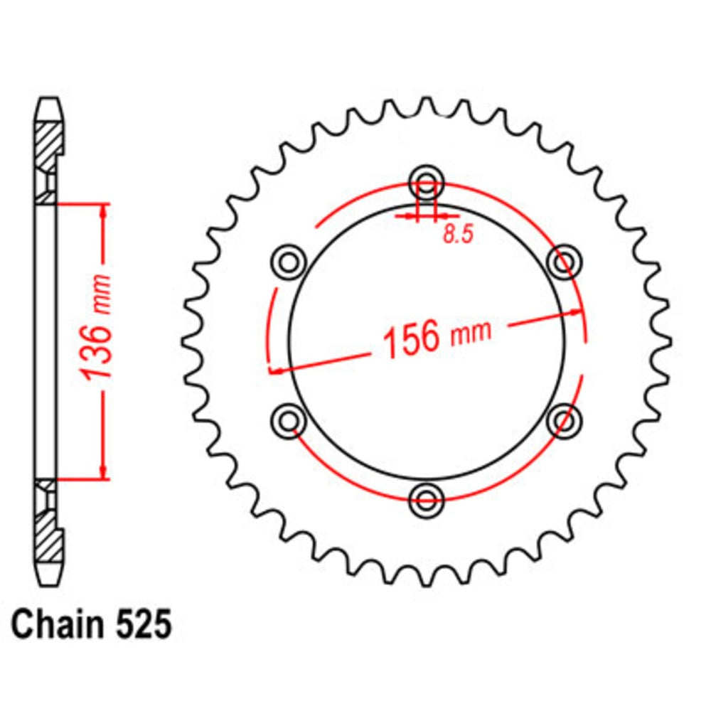 41T Suzuki Rear Sprocket (1791)