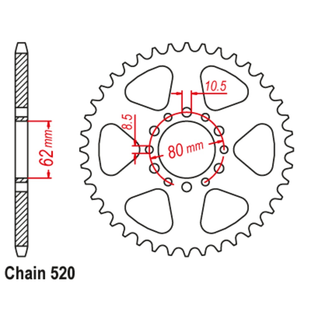 41T Yamaha Rear Sprocket
