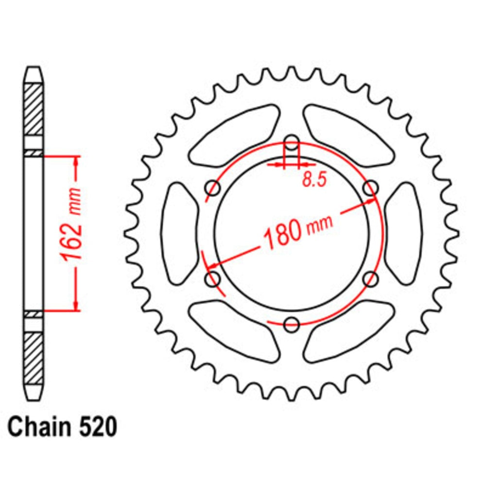 50T Suzuki Rear Sprocket (1786)