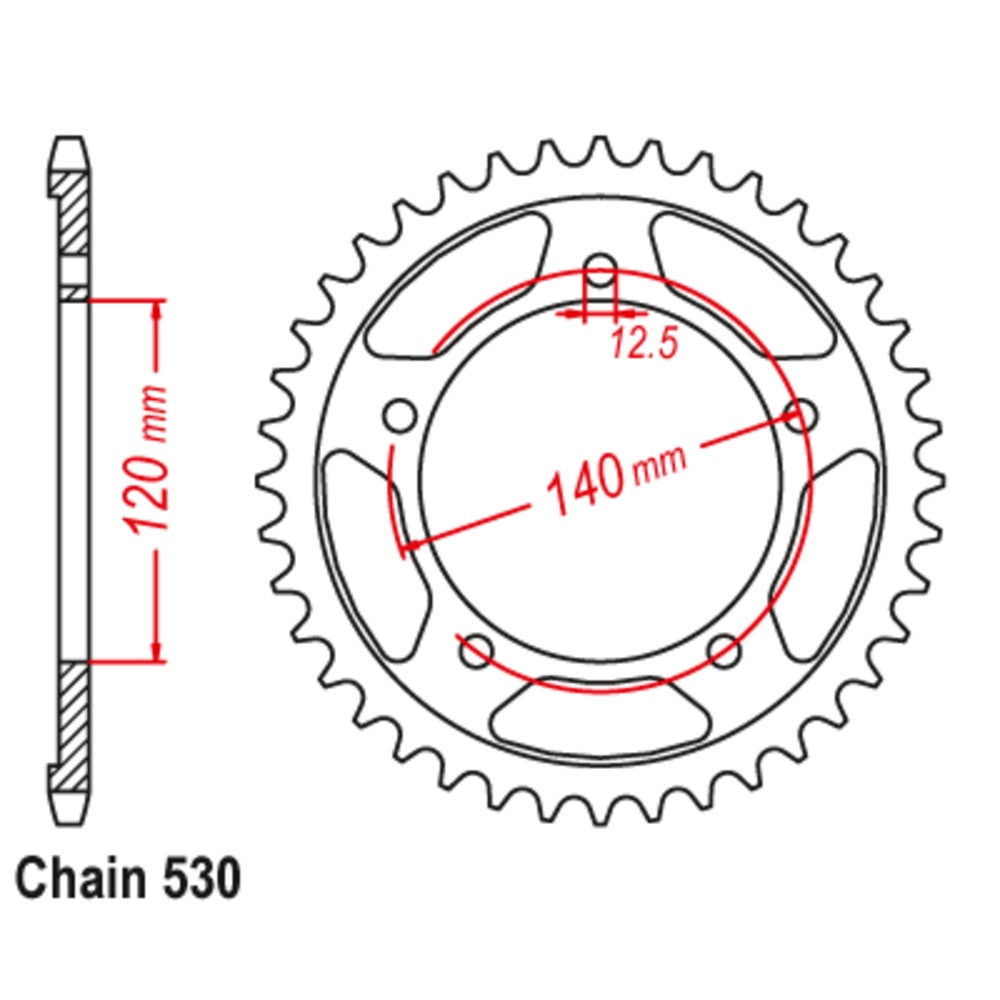 41T Suzuki Supersprox Rear Sprocket (1797)