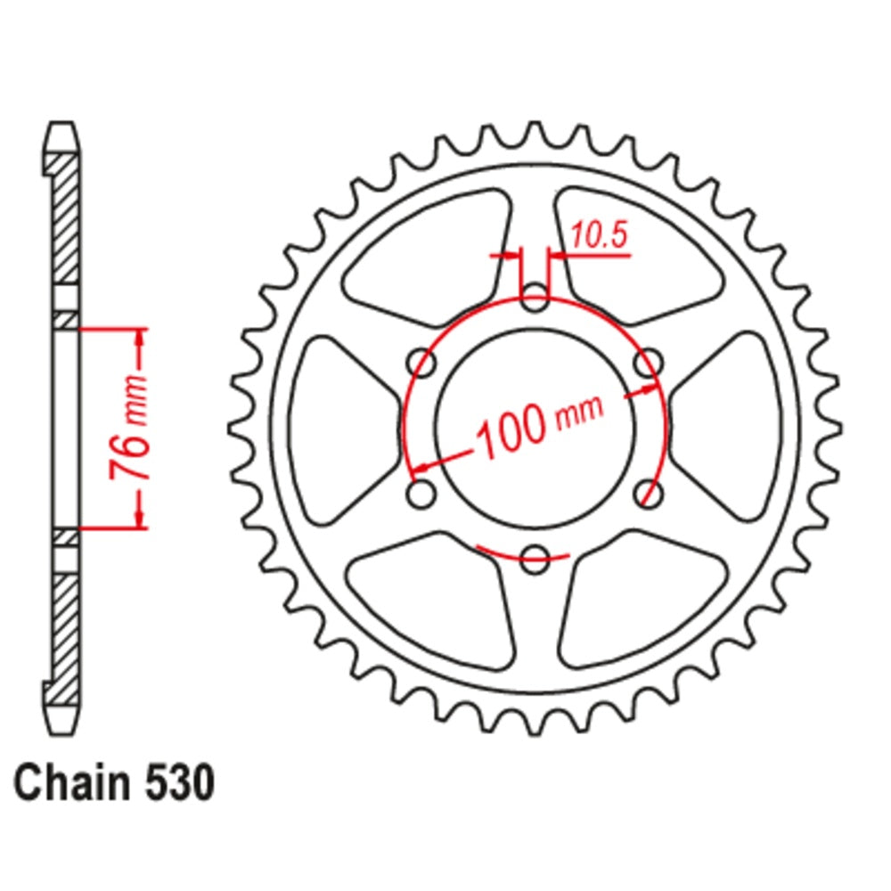 50T Suzuki Rear Sprocket (816)