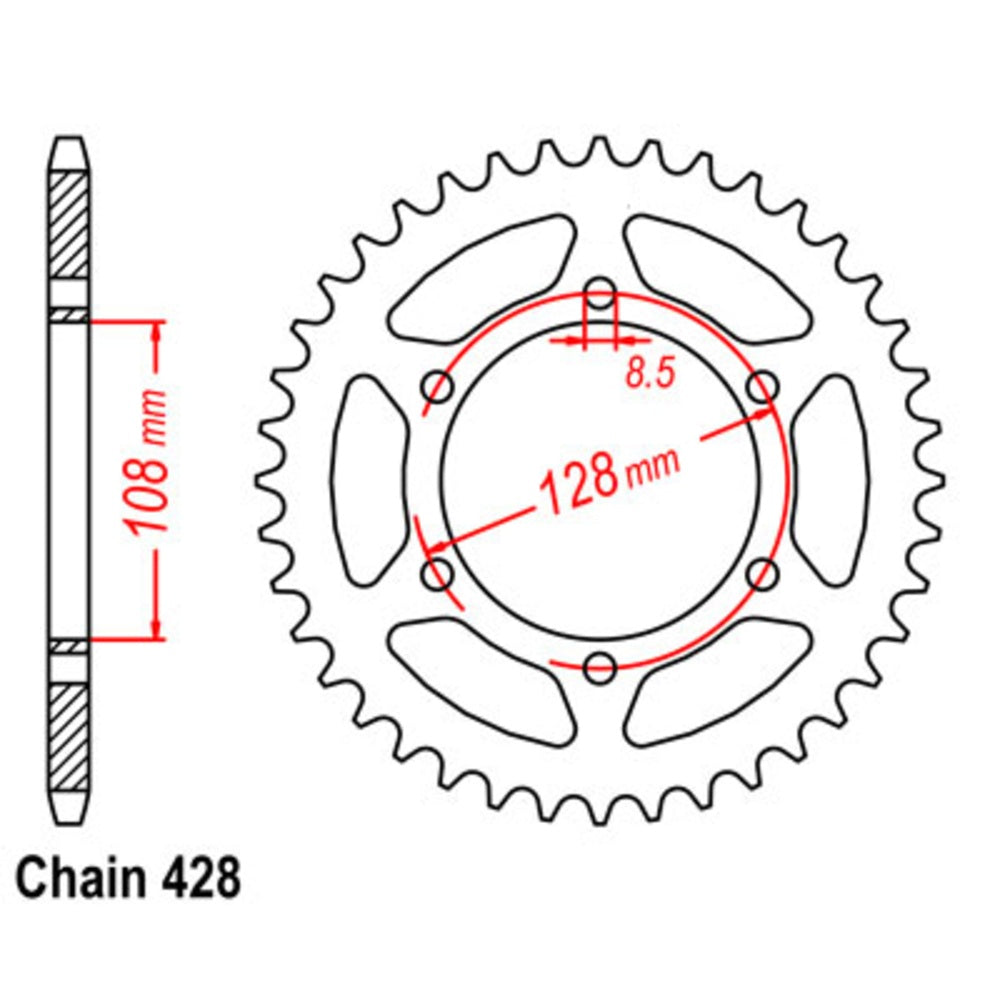 53T Suzuki Rear Sprocket (804)