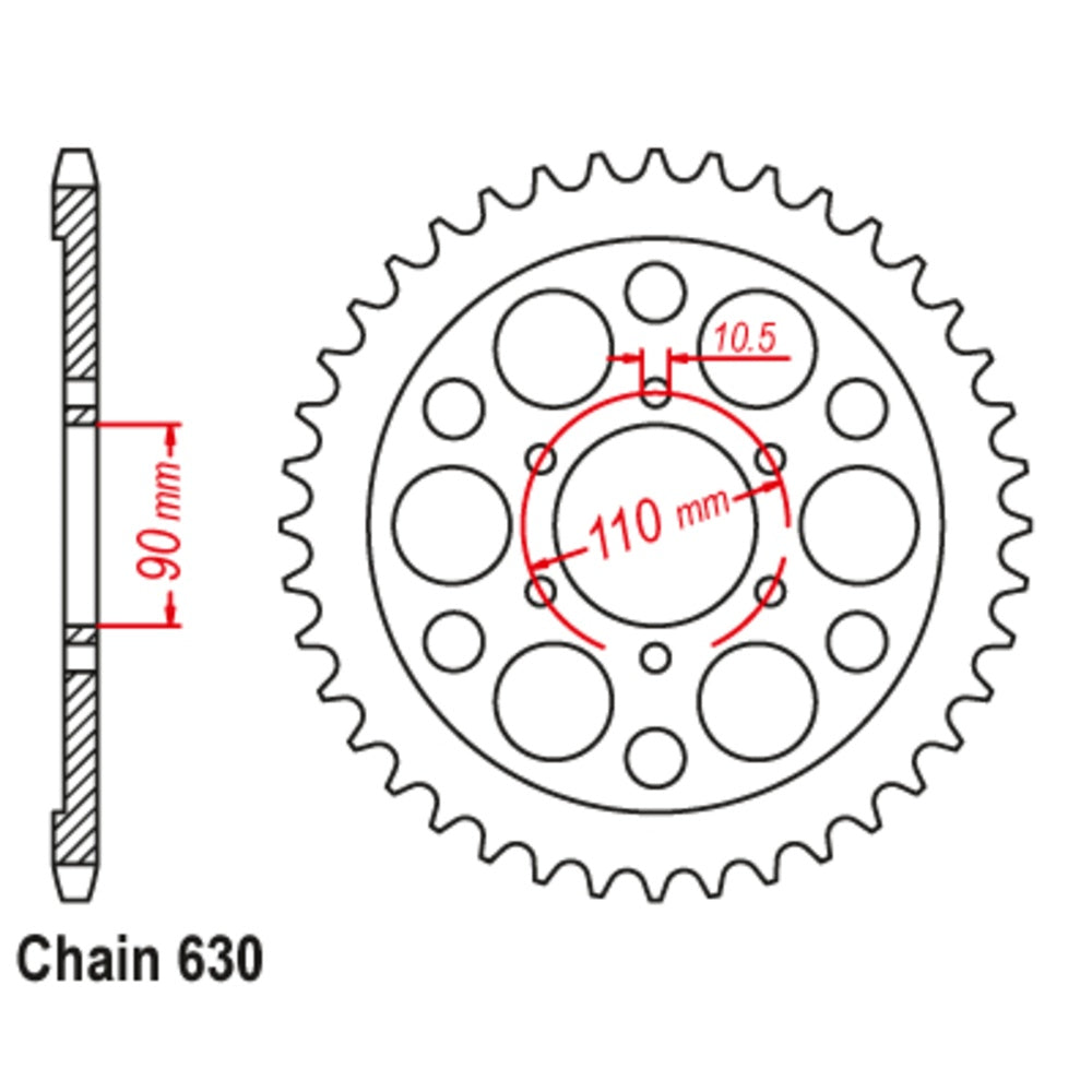 35T Yamaha Rear Sprocket (858)