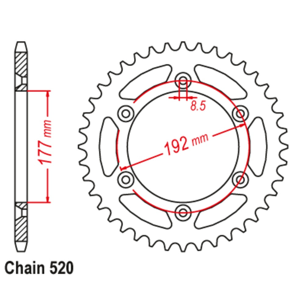 48T Husqvarna Rear Sprocket (223)