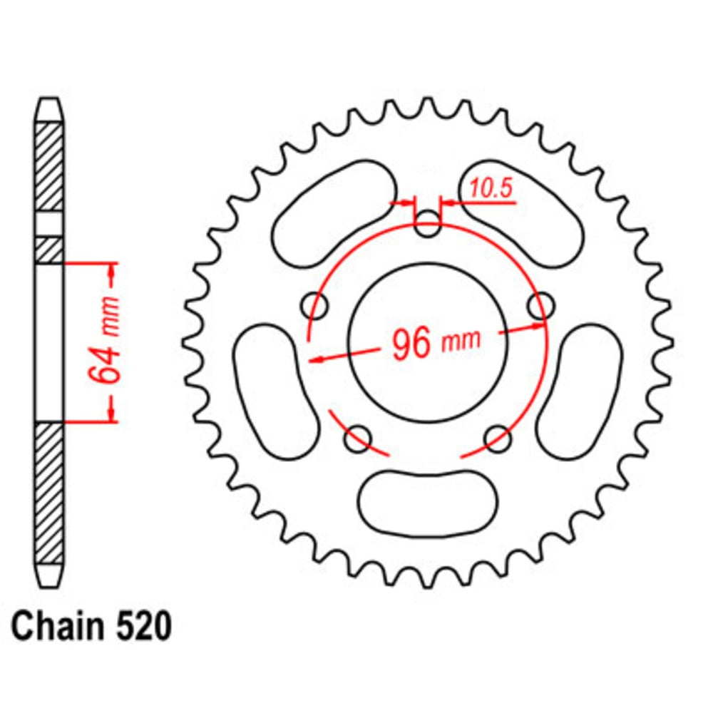 47T Honda Rear Sprocket (254)