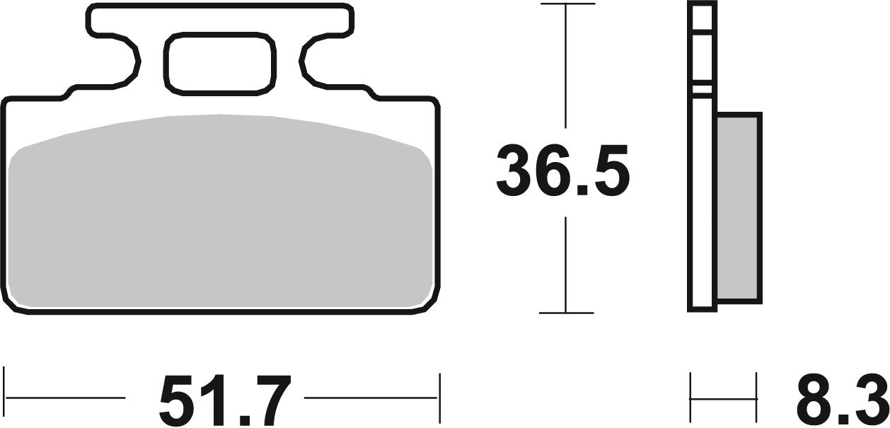 SBS FRICTION - Ceramic Front Scooter Brake Pads (SBS 618) - 110HF-