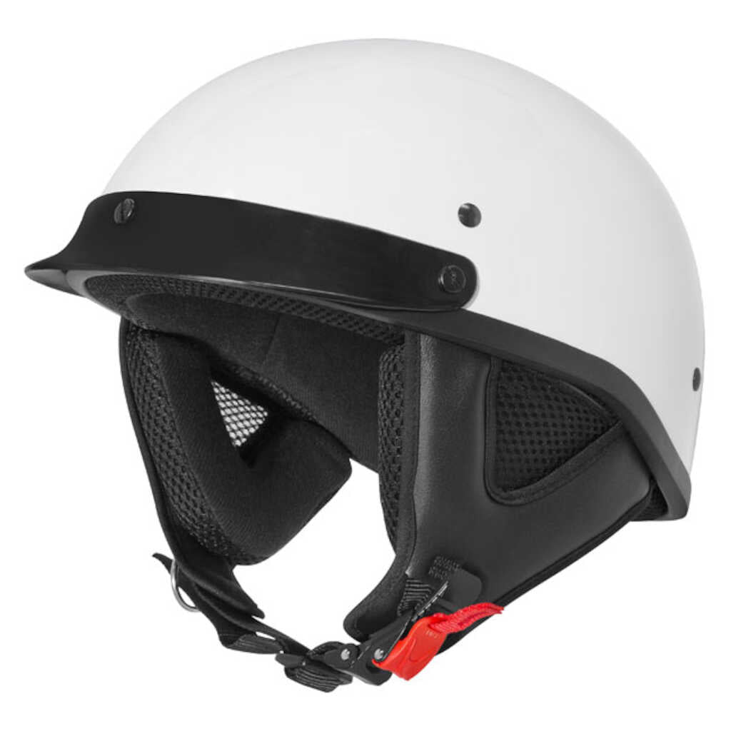 M2R ATV Helmet - WHITE W/PEAK