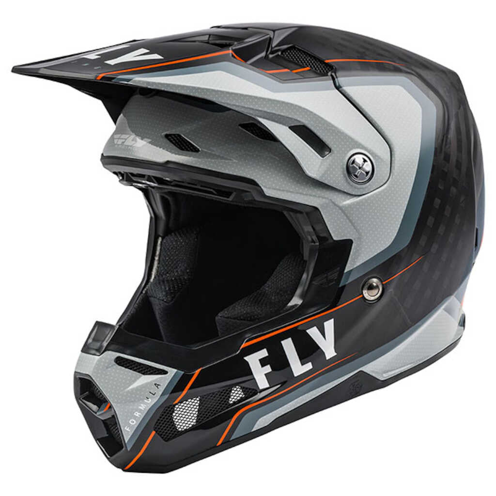 Fly Racing Formula Carbon Helmet - AXON BLK GY ORG