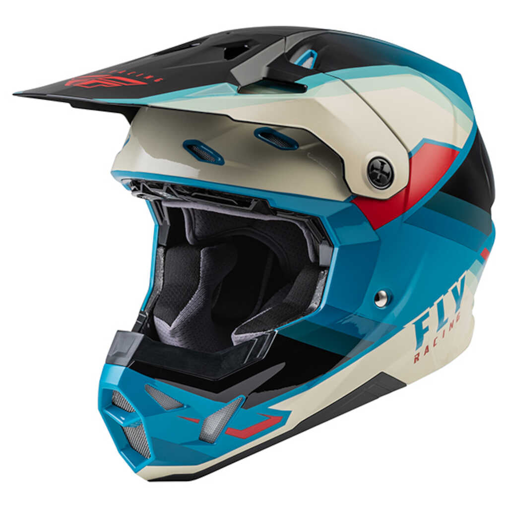 Fly Racing Formula CP Helmet - RUSH BK ST TEAL