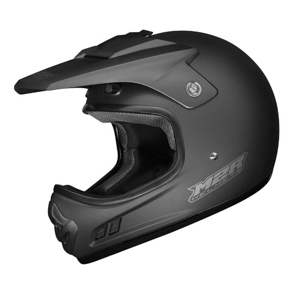 M2R MX2 Junior Helmet - MATT BLACK