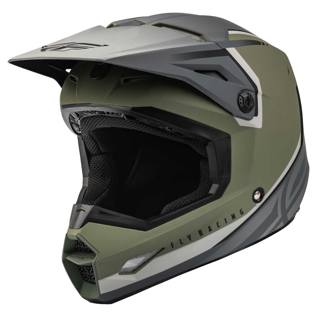 Fly Racing Kinetic Helmet - VISION OLV.G GY