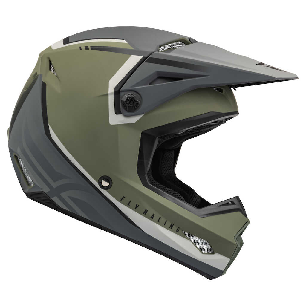 Fly Racing Kinetic Helmet - VISION OLV.G GY