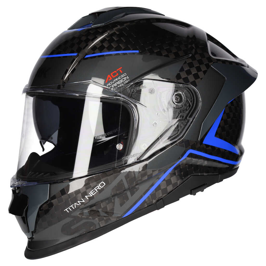 SMK Titan Carbon Helmet - NERO GL256