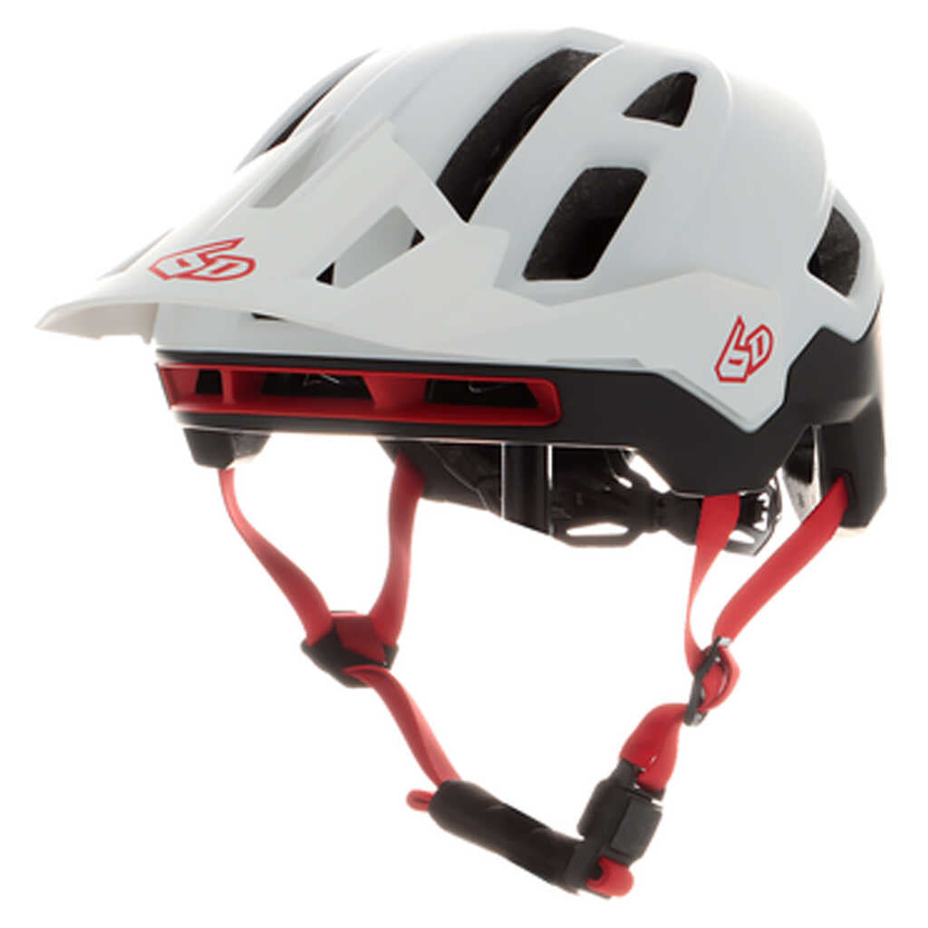 6D ATB-2T Mountain Bike MTB Helmet - ACCENT MT.WH BK