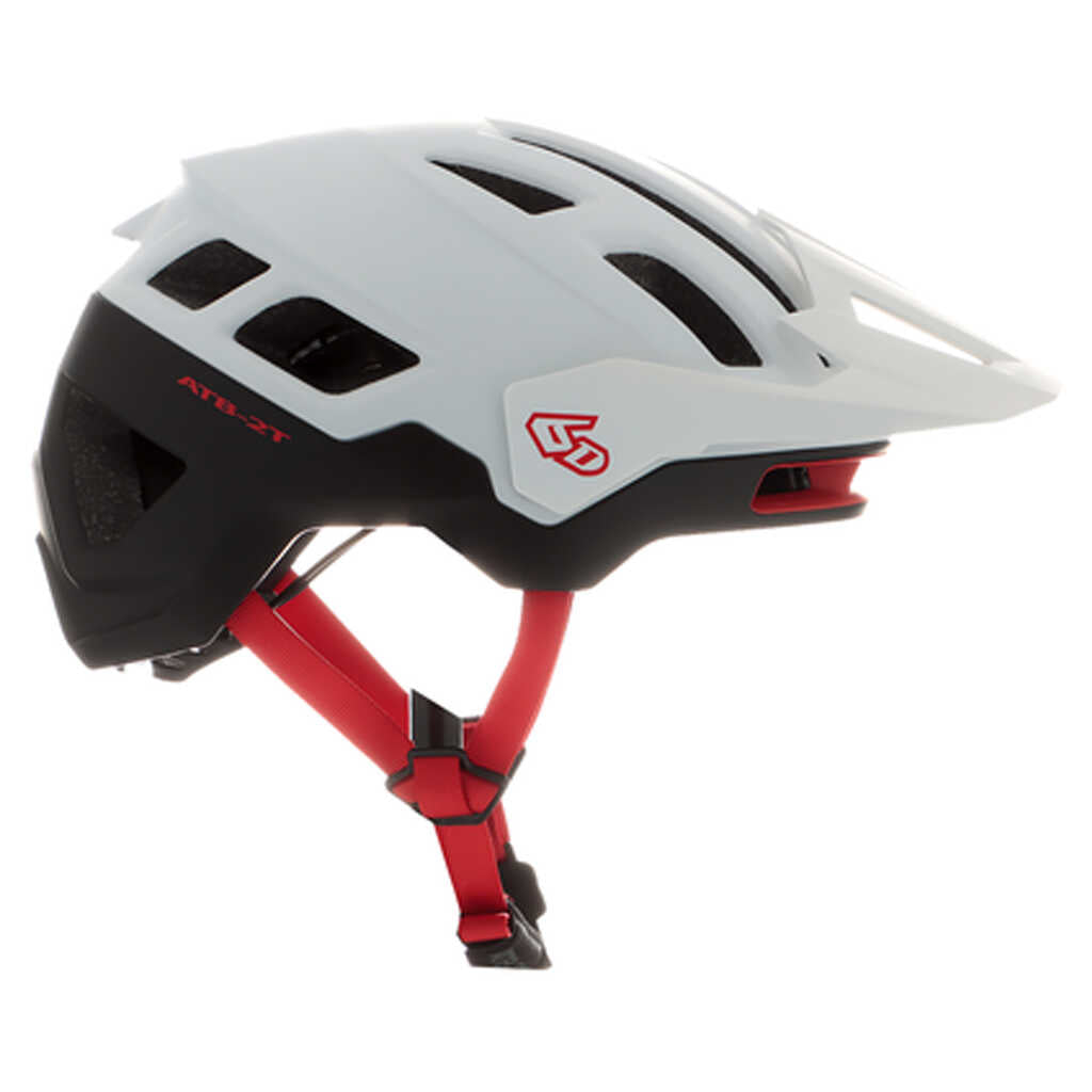 6D ATB-2T Mountain Bike MTB Helmet - ACCENT MT.WH BK