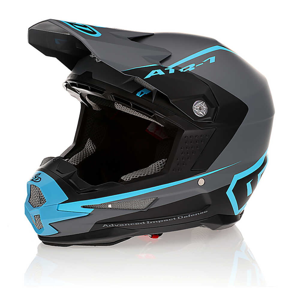 6D ATR-1 Helmet - STEALTH CYAN