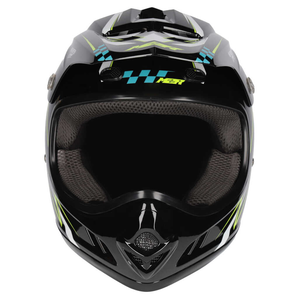 M2R MX2 Junior Helmet - LIGHTNING PC-3
