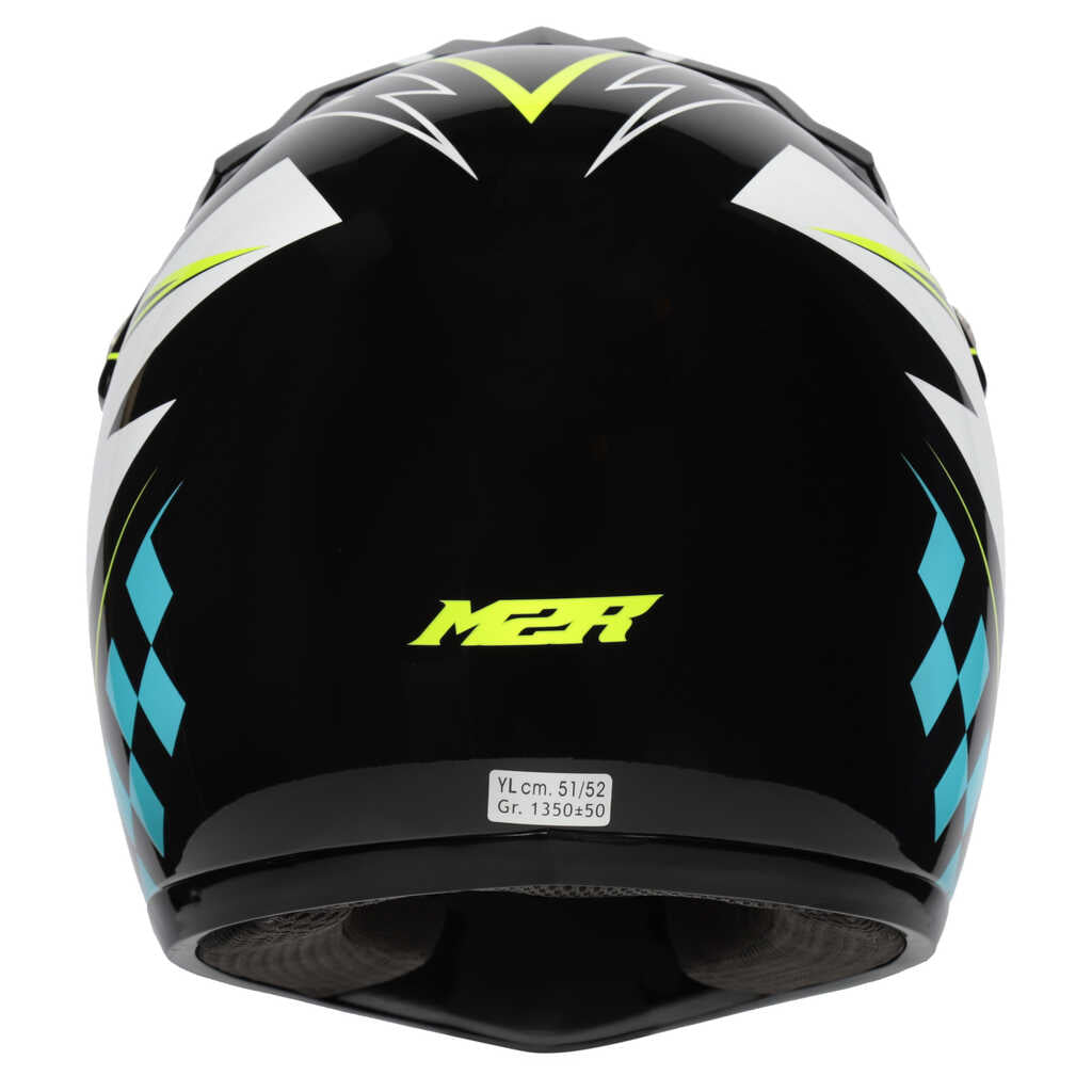 M2R MX2 Junior Helmet - LIGHTNING PC-3