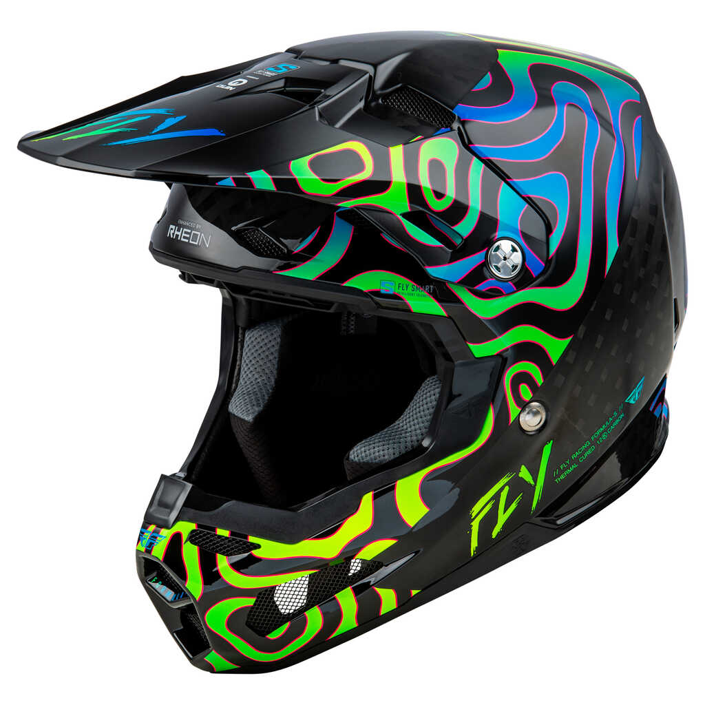 Fly Racing Formula S Helmet - SE ZEN BK BU YL