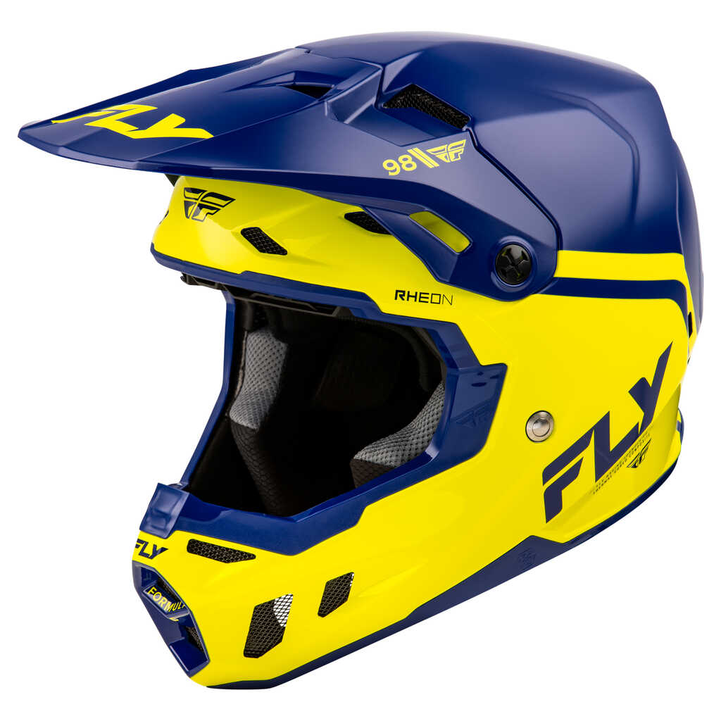 Fly Racing Formula CC Helmet - OBJCTVE NVY YEL