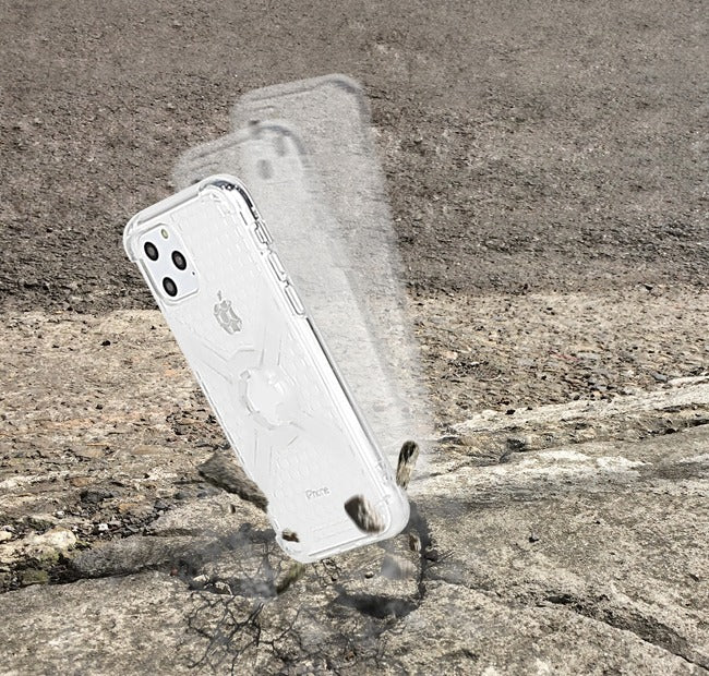 iPhone 11 X-Guard Case Clear Grey + Infinity Mount