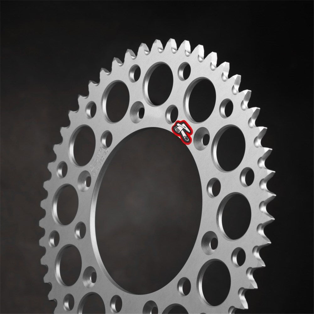 RENTHAL REAR SPROCKET MX ULTRALIGHT GROOVED SIL 50T (123U-520-50GYSI)